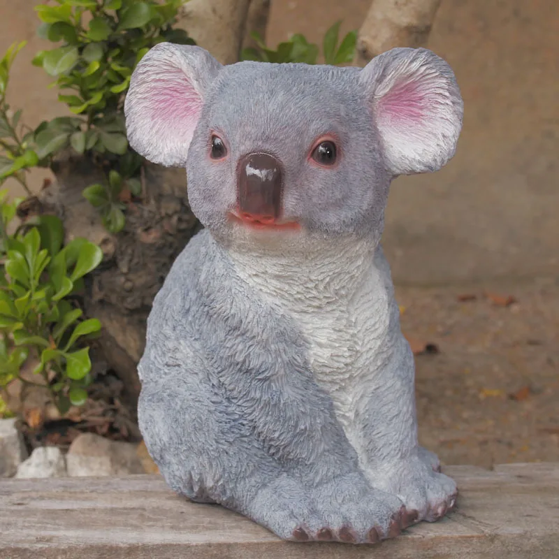 

Garden Decoration Animals Simulation Koala Figurine Resin Home Decor