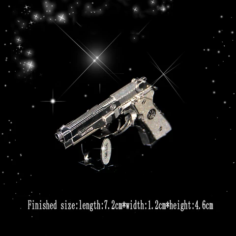 Конструктор «сделай сам» металлический пистолет берета модель пустынный Орел военный пистолет для страйкбола игрушечный пистолет не может стрелять подарок для детей A326