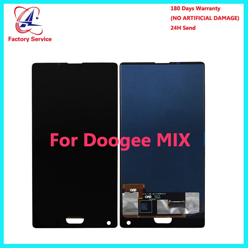 Для 100% оригинальный DOOGEE MIX AMOLED ЖК дисплей + сенсорный экран дигитайзер сборка
