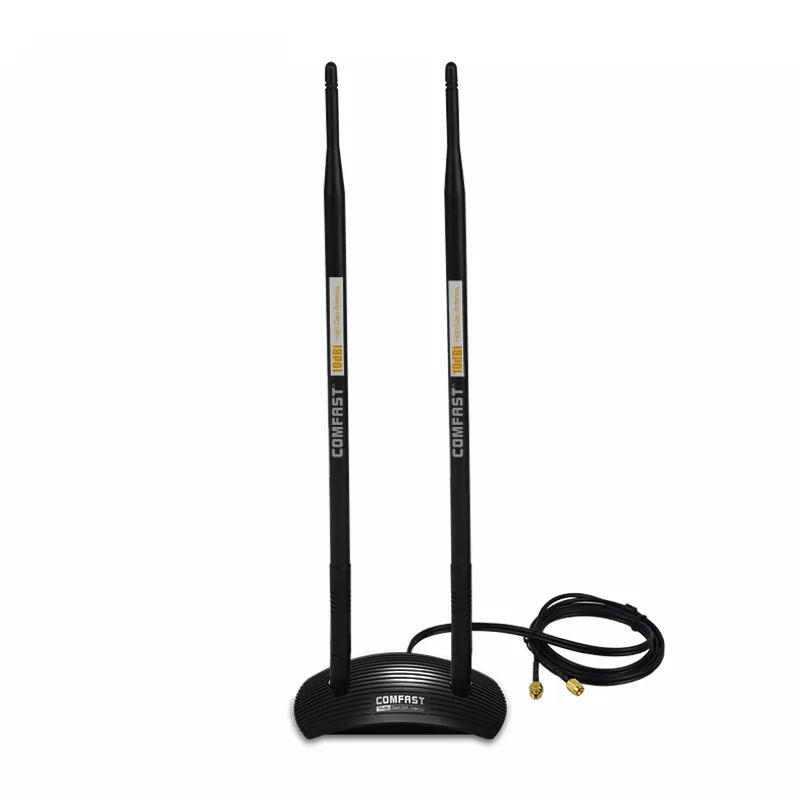 Comfast CF ANT2410DA 2.4 ГГц 10dBi 802.11b/г Wi Fi Антенна RP SMA Мужской Разъем Для PCI Карты USB
