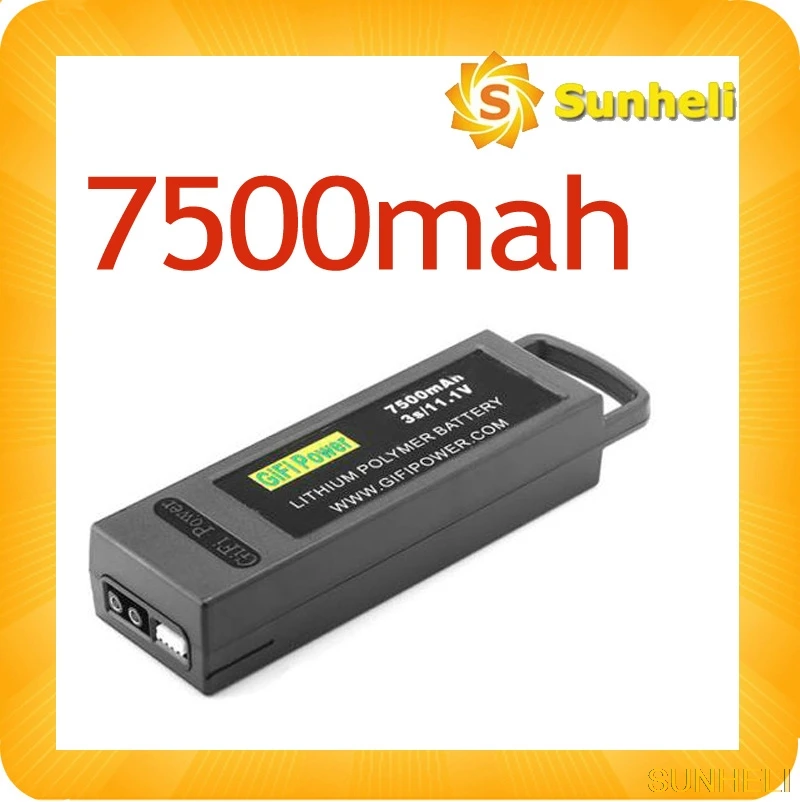 7500mAh /6400mah 3S 11 1 V LiPo аккумулятор для Yuneec Q500 + 4K PRO дрона квадрокоптера|lipo battery|11.1v lipo