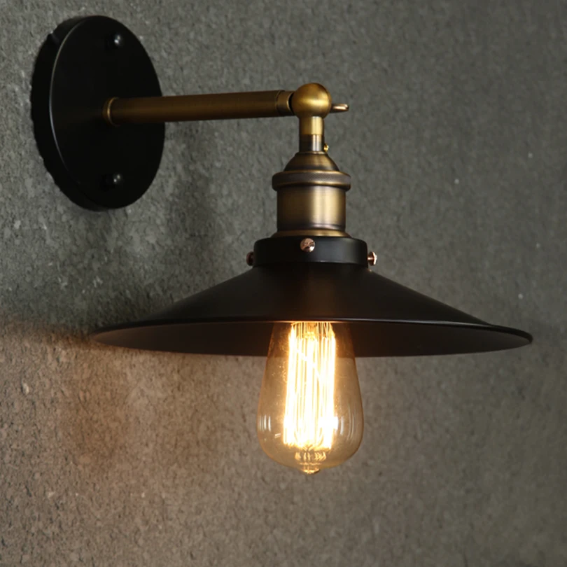 

Modern Vintage Loft Metal Double Heads Wall Light Retro Brass Wall Lamp Country Style E27 Edison Sconce Lamp Fixtures 110V/220V