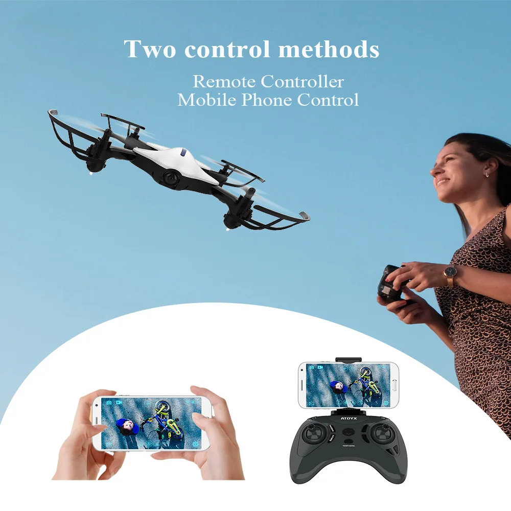 Мини-Дрон с камерой HD RC Квадрокоптер 720P широкоугольный wifi FPV режим удержания высоты Безголовый складной Квадрокоптер