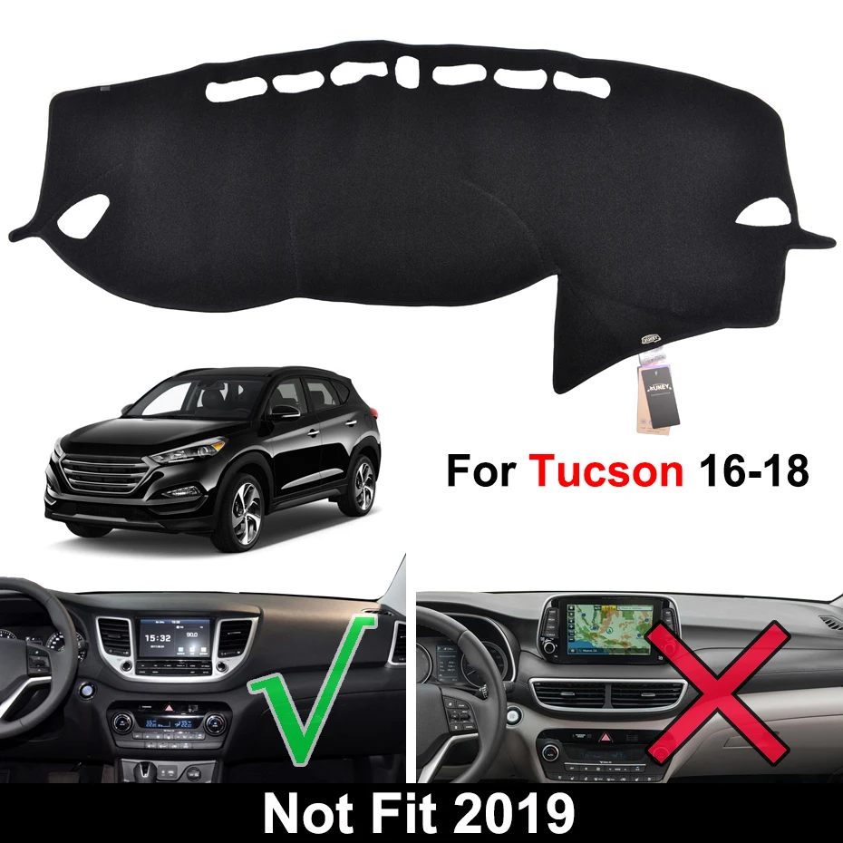 Автомобильный коврик для приборной панели hyundai Tucson ix35 IX35 LM TL 2010-, защитный лист, ковер, Стайлинг 2011 2012