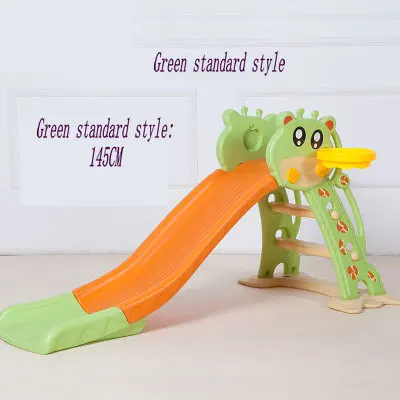 green(145cm) Детские горки детские домашние игрушки на день рождения с расширением, удлинением, утолщение и складной небольшой слайд - Цвет: green(145cm)