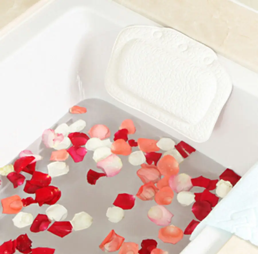 2 шт./лот мягкая простая спа-подушка для ванны Удобная Расслабляющая с присосками