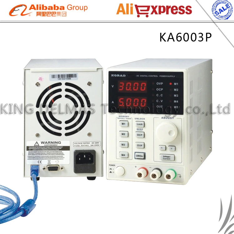 KORAD KA6003P Высокоточный Программируемый Регулируемый цифровой источник питания
