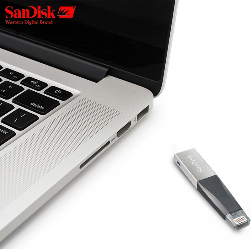 Sandisk iXPAND OTG USB флеш накопитель 32 Гб 64 Lightning 3 0 Металлический 128 ГБ U диск для iPhone iPad iPod