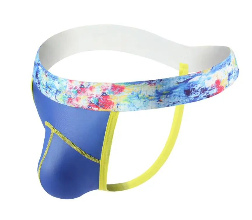 Мужские стринги сексуальные искусственная кожа u-образные с низкой талией