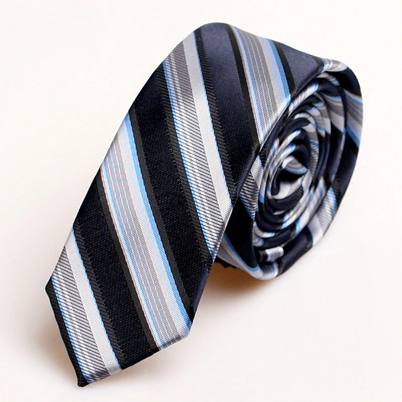 Модный брендовый деловой Тонкий галстук в полоску 5 см высокого качества