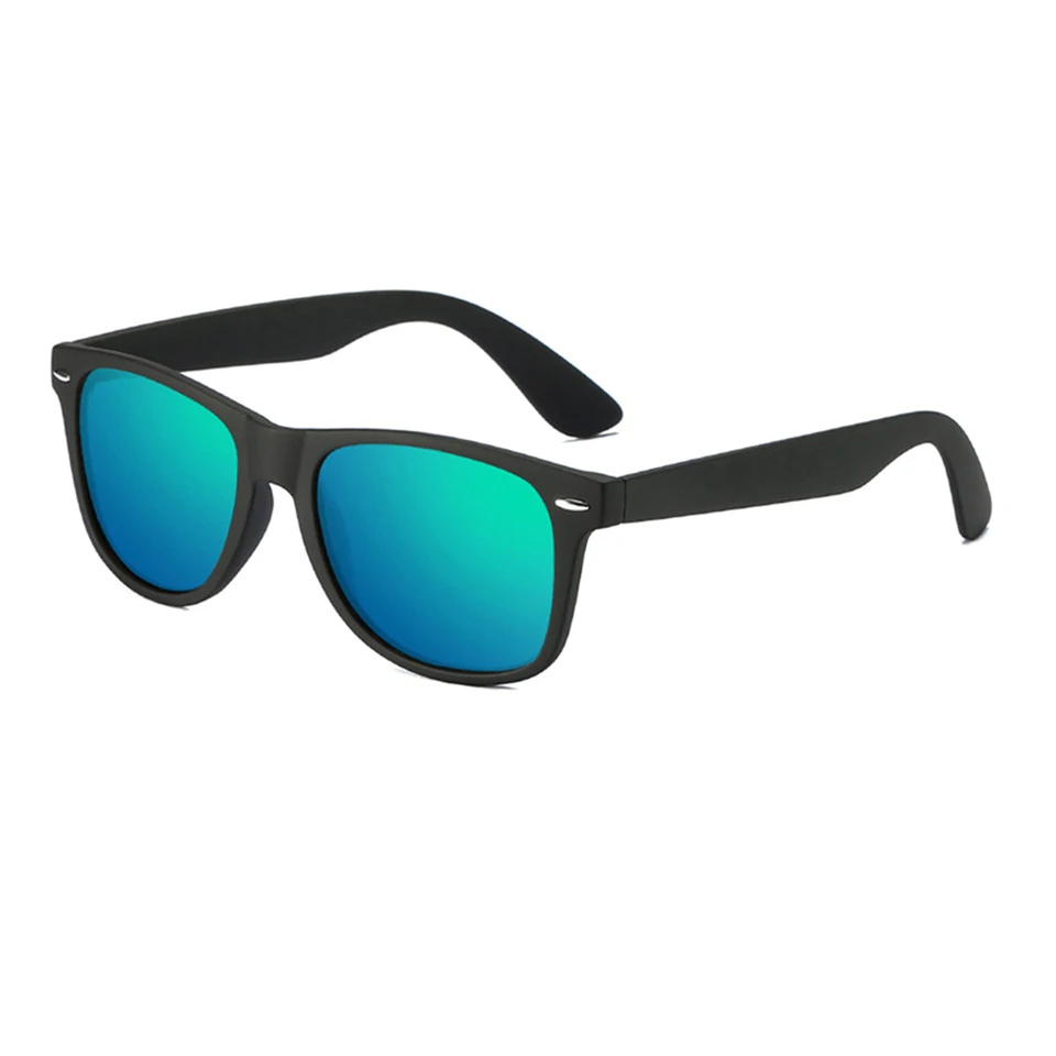 black green ELITERA мужские и женские классические Поляризованные солнцезащитные очки с заклепками Квадратные Солнцезащитные очки для вождения UV400 - Цвет линз: black green