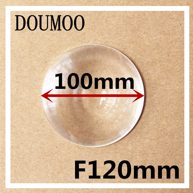 1 pcs / lot Condenser lens Diameter 100 mm long Focal length 120 Fresnel Lens High light condenser DIY acrylic fresnel | Инструменты