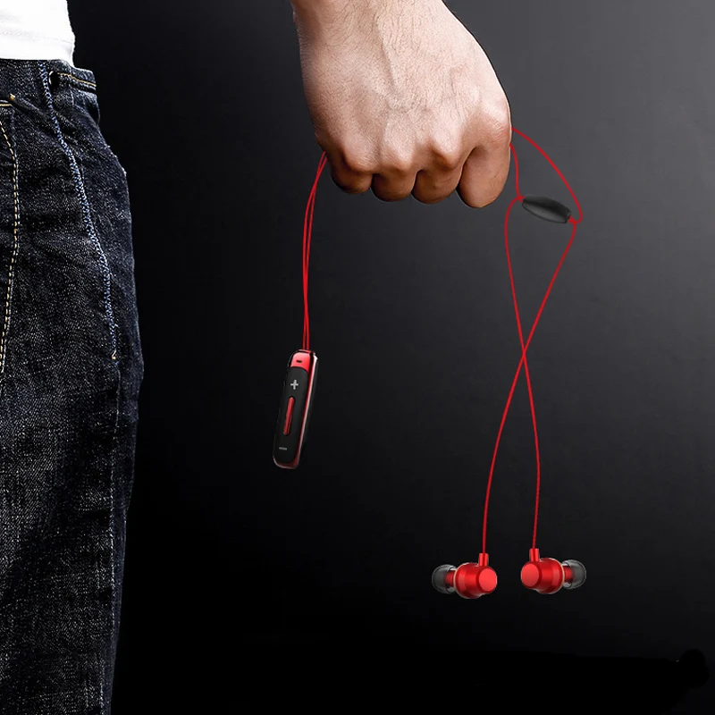 Новинка BT315 Bluetooth наушники вкладыши беспроводные шейные спортивные магнитные с