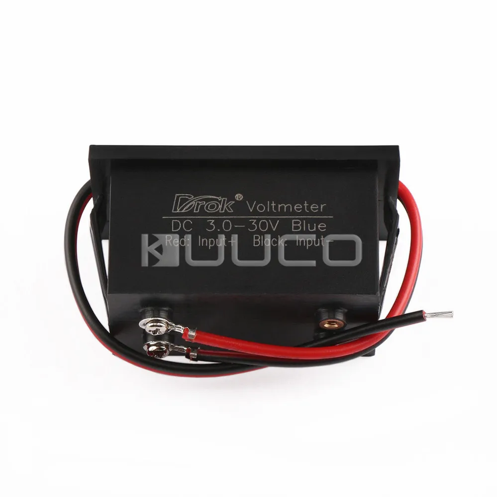 DC 4 5 ~ 30V синий светодиодный дисплей монитор напряжения 12V 24V Цифровой вольтметр