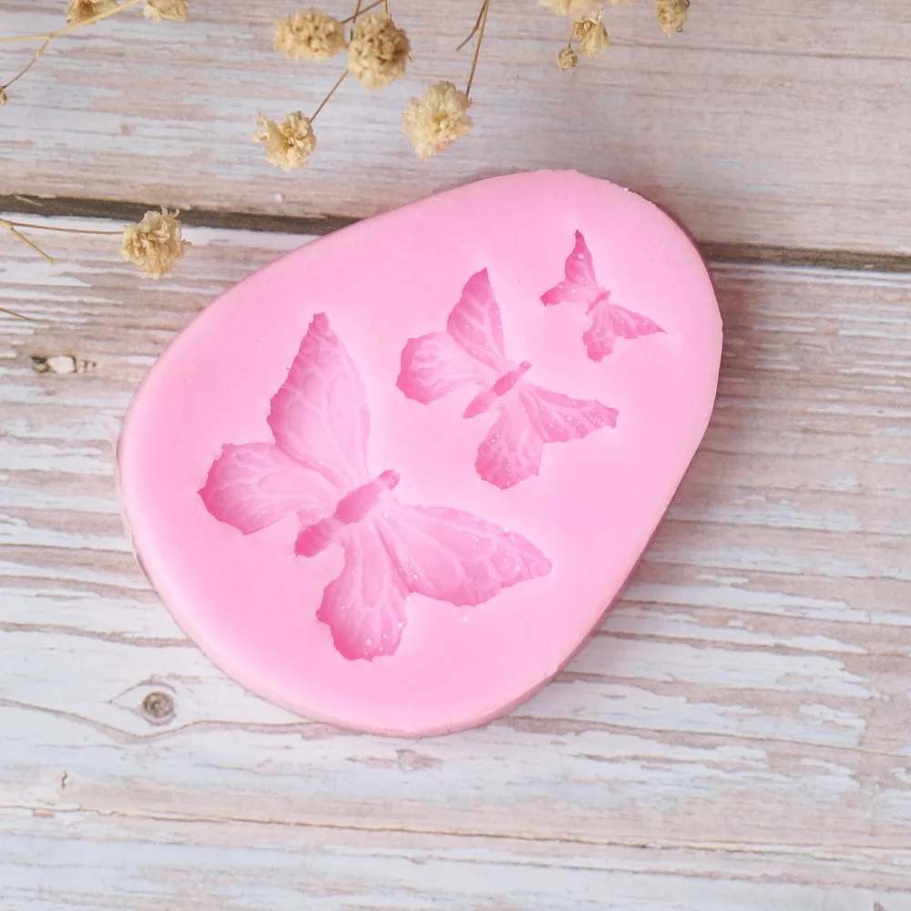 Butterfly silicone mold fondant cake decorating tools chocolate gumpaste  Дом и