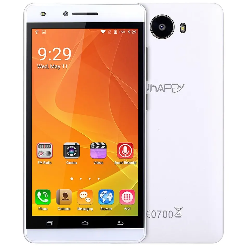Оригинальный uhappy-V5 5.0 дюймов 3 г смартфон мобильный телефон Android 5.1 MTK6580 4 ядра 1.3 ГГц