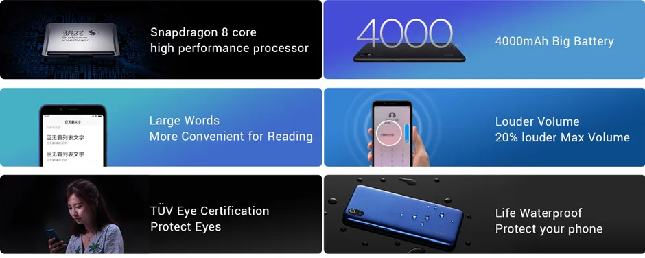 Мобильный телефон Xiaomi Redmi 7A 7 A с глобальной версией, 2 Гб ОЗУ, 16 Гб ПЗУ, Восьмиядерный процессор 5,4" Snapdargon 439, аккумулятор 4000 мАч, камера 12 МП