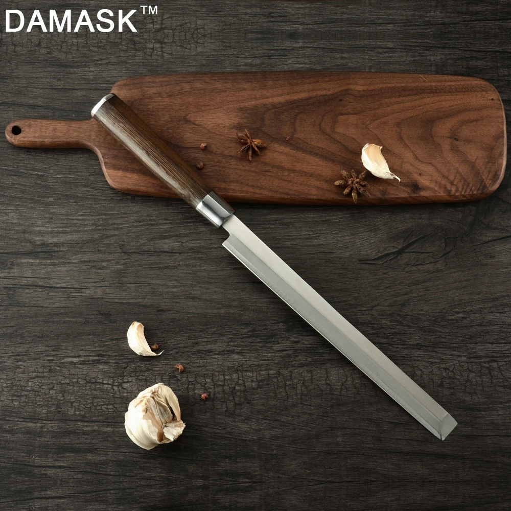 DAMASK японский нож для нарезки супер острое лезвие рыба мясо Ломтерезка арбуза