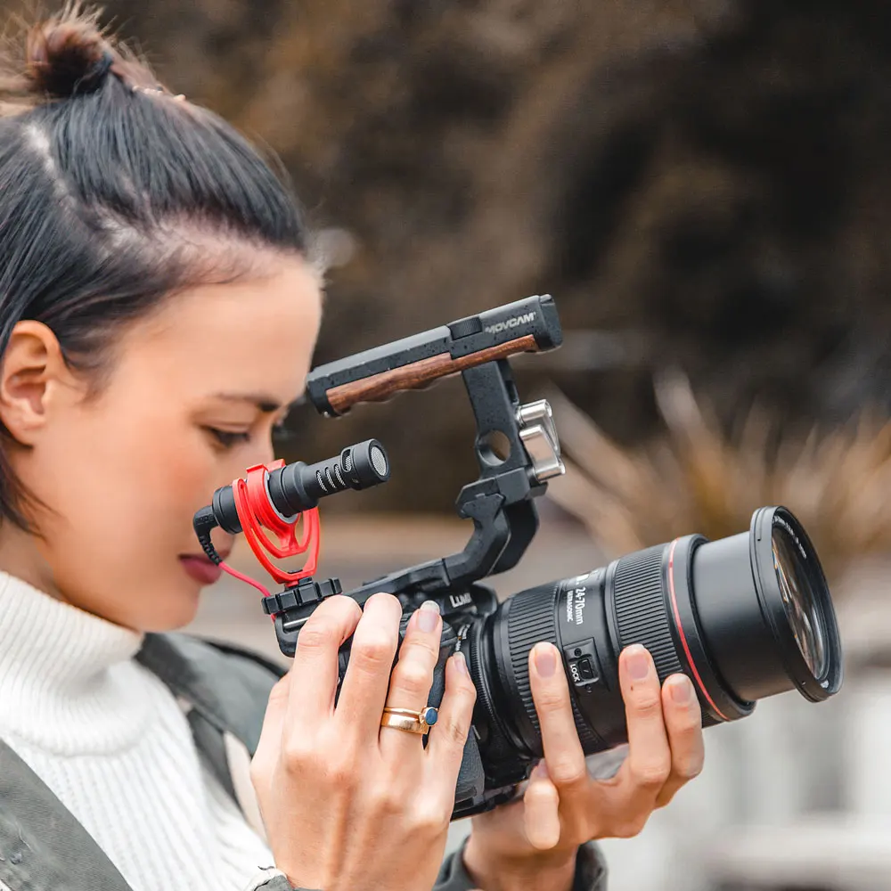 Rode VideoMicro микрофоны 3 5 мм TRS видео Запись микрофон Rycote Lyre амортизатор для iPhone Android