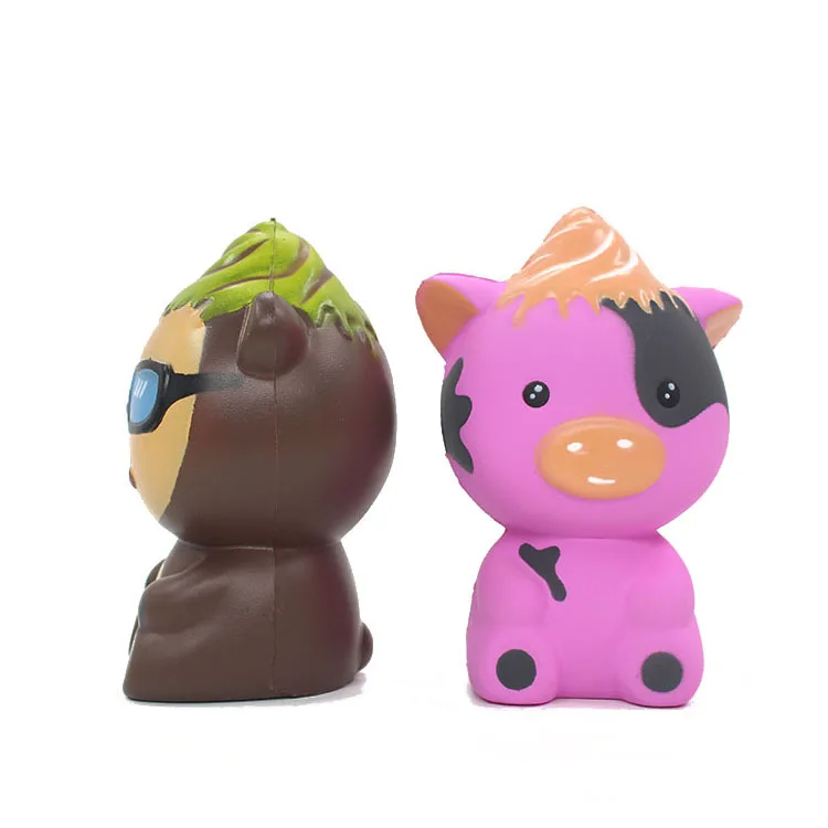 Мягкое Животное Kawaii медленно поднимающееся мягкое сжатие игрушка ремешок