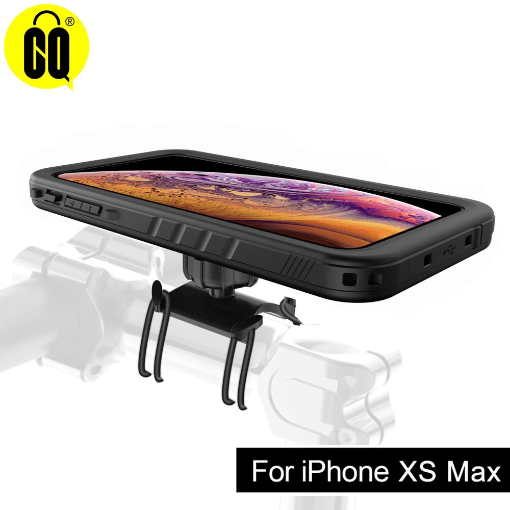 Противоударный чехол для iPhone XS Max с креплением на велосипед держатель телефона