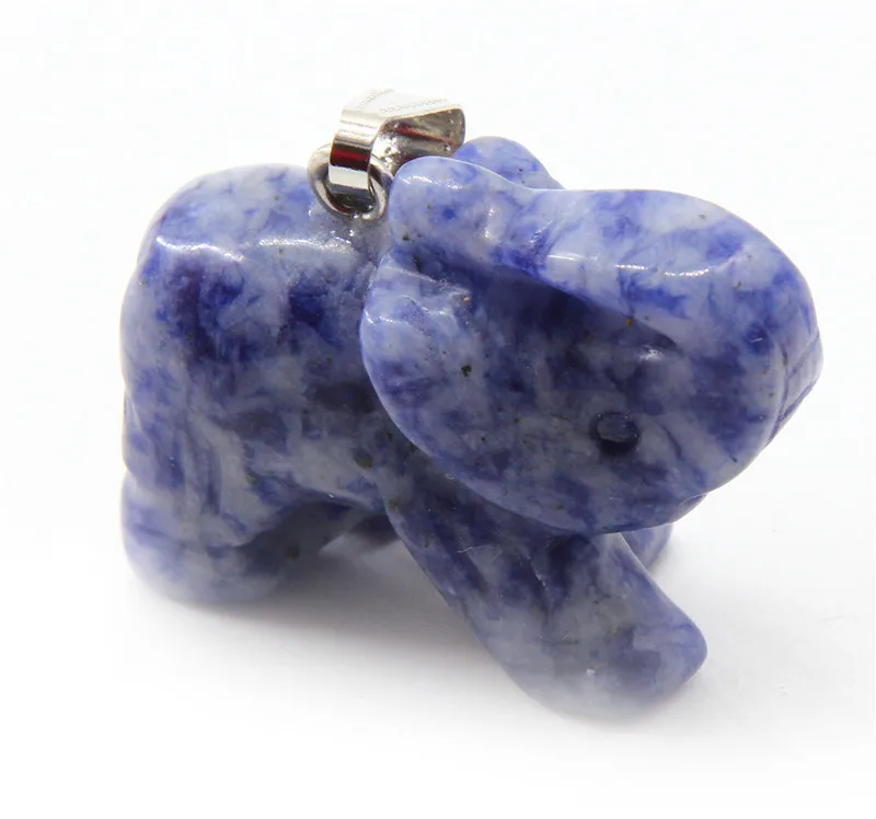 2017 Резьба Амулет подвеска многоцветный Лаки ожерелья подвески мода Слон камень