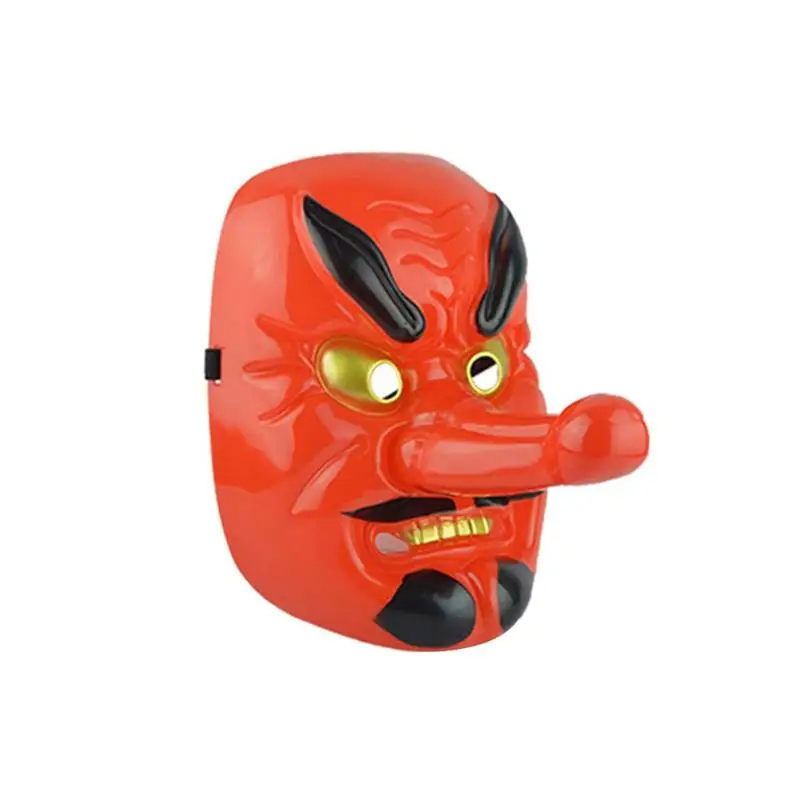 Пластиковая длинная маска Tengu для носа ужасная японская воина Хэллоуина