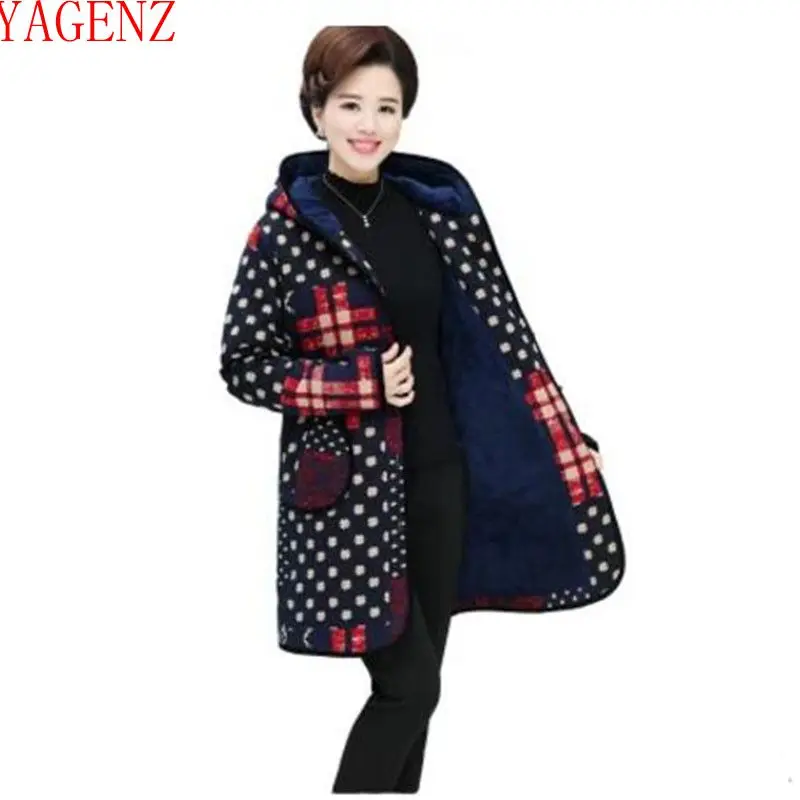 2018 женские зимние куртки новинка с принтом теплое хлопковое пальто добавить