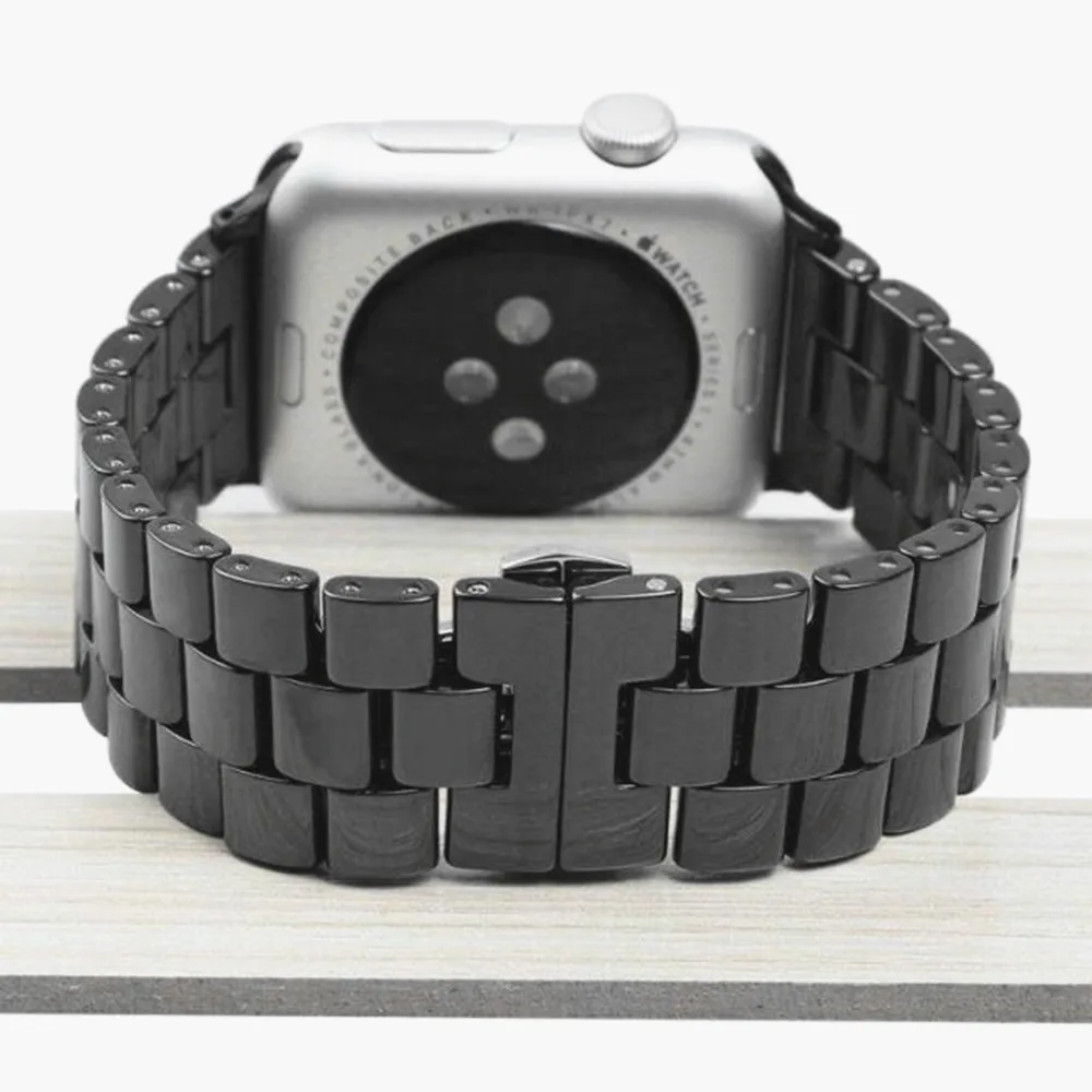 Ремешок керамический для Apple Watch Band 1 2 3 4 браслет iWatch 38 мм 42 40 44 мужчин и
