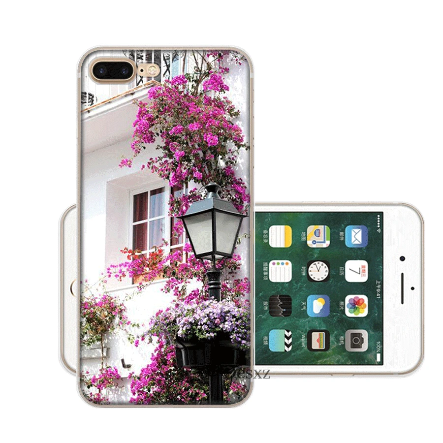 Чехол Desxz цветы и дом для iPhone 7 8 6 6s Plus 11 Pro X XR XS Max 5 5S SE |