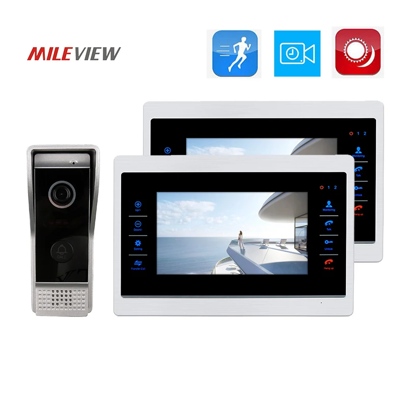 Бесплатная доставка 800TVL HD 7 &quotэкран видео телефон двери разблокировка домофон
