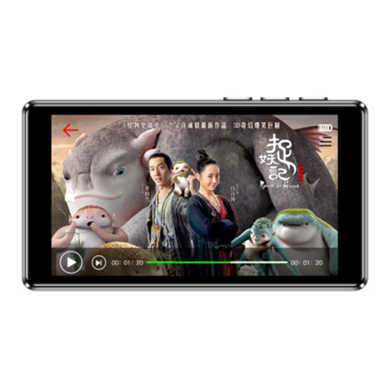 RUIZU D20 полный сенсорный экран MP3-плеер 8 Гб музыкальный плеер с fm-радио видео плеер проигрыватель электронных книг MP3 со встроенным динамиком 5
