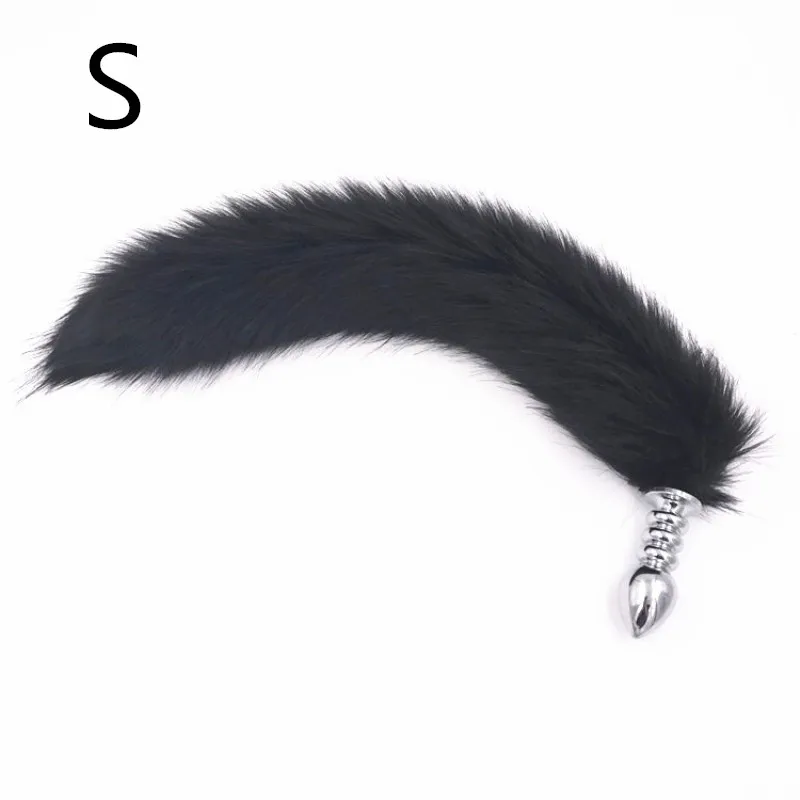 Anal Plug Faux Fox Tail Butt Stopper Massager Stainless Steel Stimulation Anus Sex Toys Romance Game H8-71E | Красота и здоровье