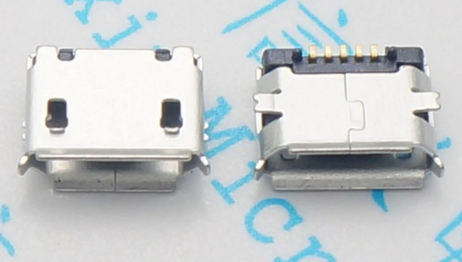 Гнездовой разъем micro USB 5pin SMD 10 шт. короткий игольчатый медный корпус порт для