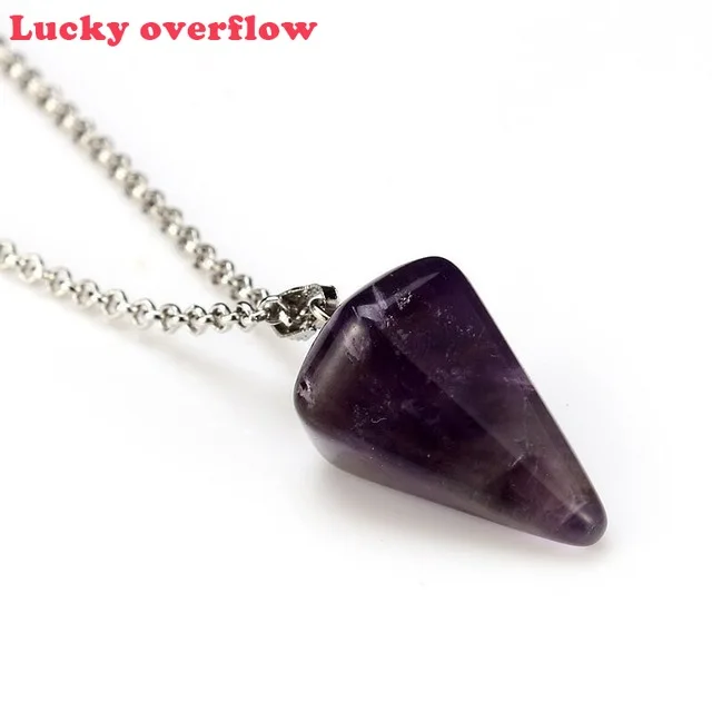 12 стилей маятник рейки из натурального камня амулет для медитации шестиугольный