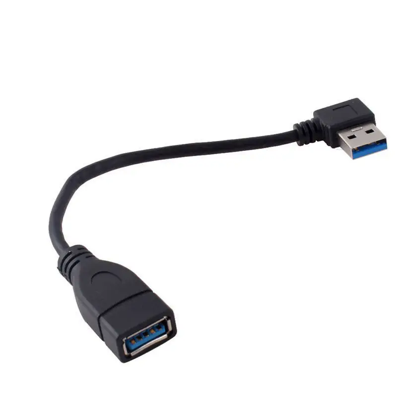 90 градусов под прямым углом USB 3 0 мужчин и женщин удлинитель кабель синхронизации