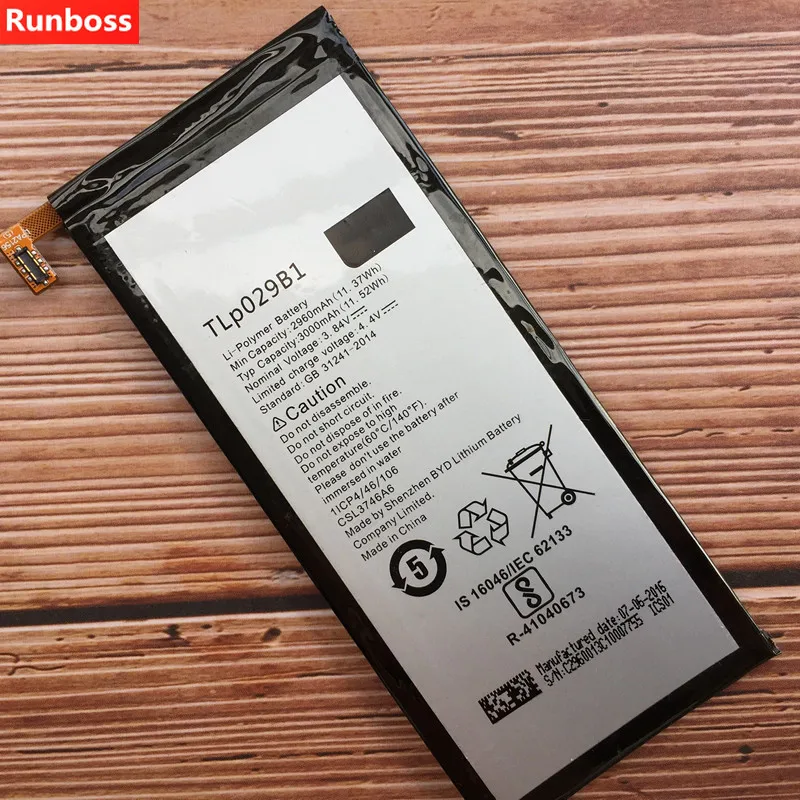 Аккумулятор TLp029B1 2960 мАч для Alcatel OT 5095/5095B/5095I 5095K/L/Y Touch Pop 4S встроенная литий ионная