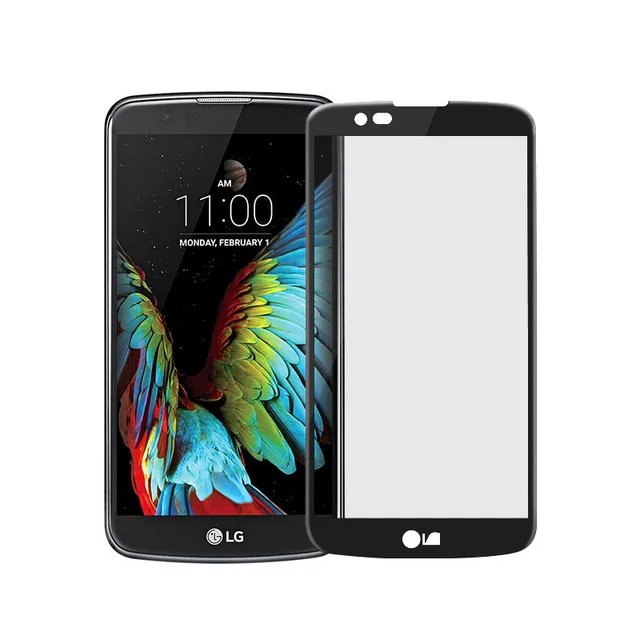 10 шт./лот 3D закаленное стекло для LG K10 2016 Полное покрытие 9H Защитная пленка K420N K430DS |