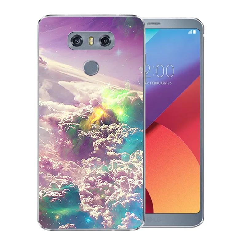 5 7-дюймовый чехол для LG G6 мягкий ТПУ LGG6 Ультратонкий с рисунком звездного неба