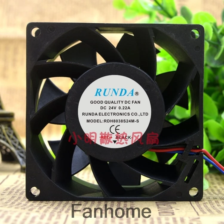 Для оригинального RUNDA Runda RD8038S24M A 24В 2 линии 8038 8 см инверторный вентилятор|Кулеры и