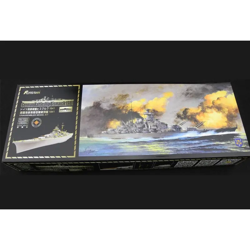 Flyhawk FH1132S 1/700 немецкий боевой корабль Bismarck 1941 [Deluxe Edition] -набор моделей