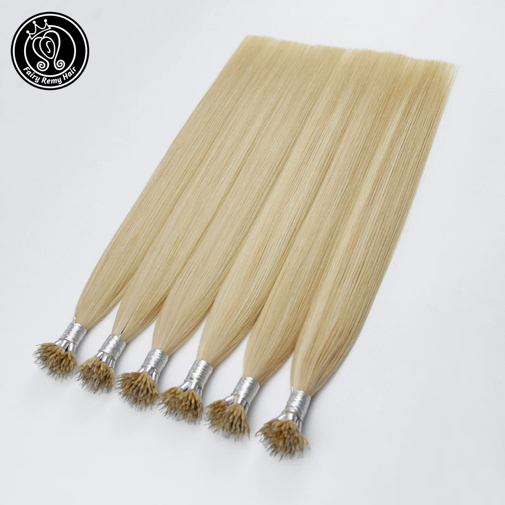 Фея Волосы Remy 0 8 г/локон 16 &quot18&quot 20 &quotРеми нано кольцо наконечник Пряди