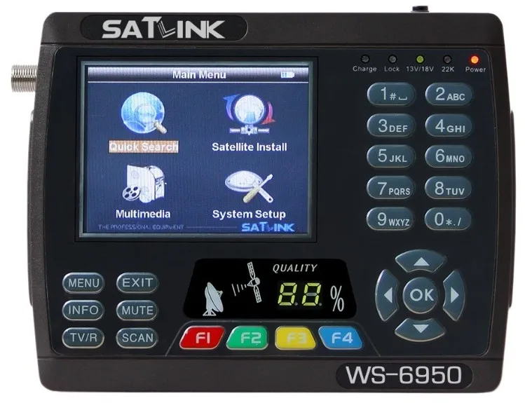 Satlink WS 6950 3,5 дюймов цифровой спутниковый сигнал Finder метр WS6950 WS-6950