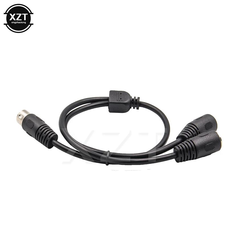 1 шт. высококачественный 5 контактный Midi разъем Din штекер на 2x гнездо Y