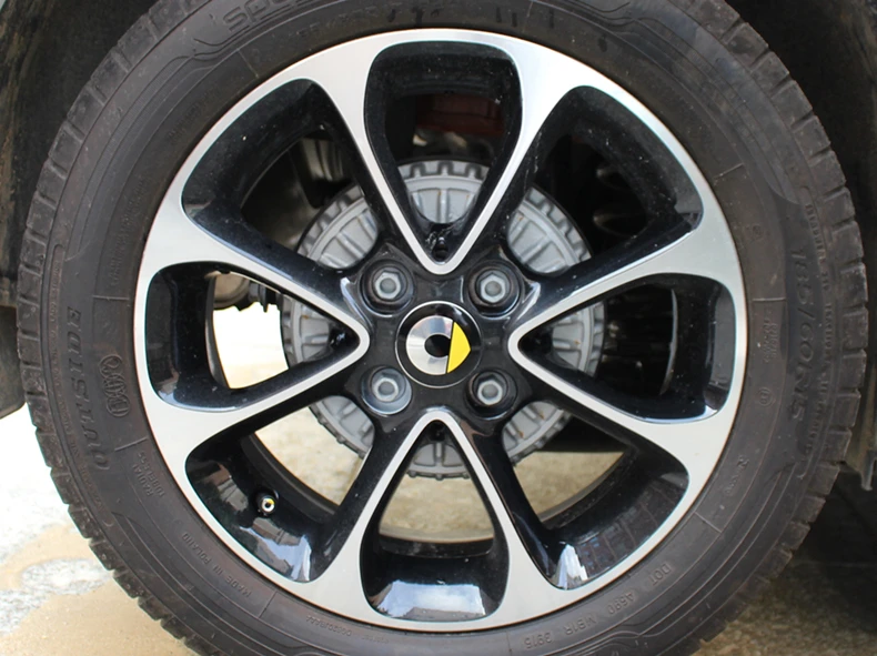 4 pcs/set Wheel stickers For Mercedes Smart Fortwo Forfour 453 451 450 modified wheel cover car stickers Accessories 55mm