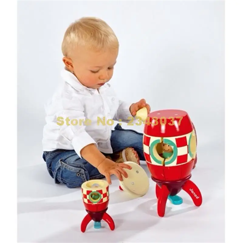 Деревянный ракета самолет вертолет игрушка строительный блок|building blocks|wooden building