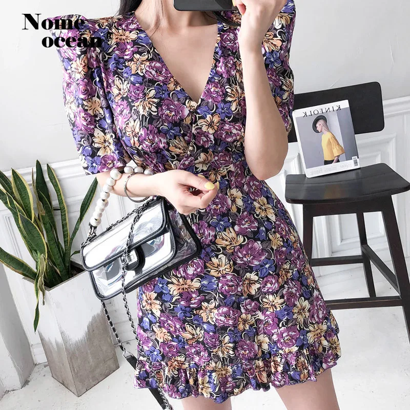 Винтажные богемные платья с цветочным рисунком для девочек мини платье