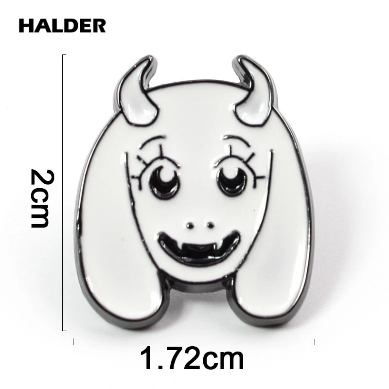 BR0011 HALDER Undertale Chara Мультяшные модные ювелирные изделия Frisk Flowey Toriel Sans броши на булавке Нагрудный значок аксессуары для одежды подарок