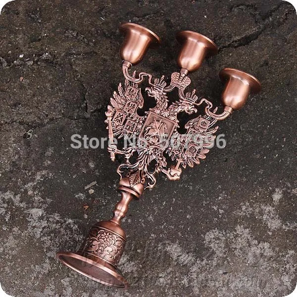 Россия Винтаж мусс 3 руки металлические оловянные свечи настольные подсвечники