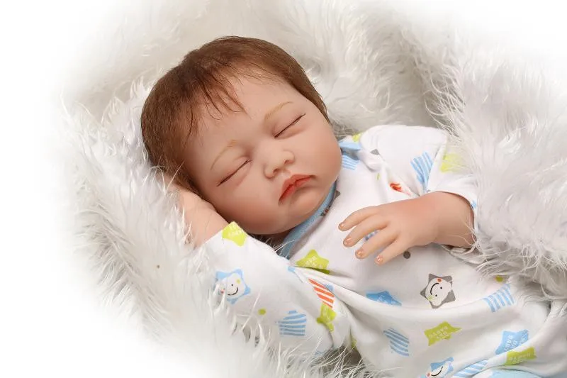 Kawaii силиконовые куклы reborn реалистичные для мальчиков спящие Младенцы